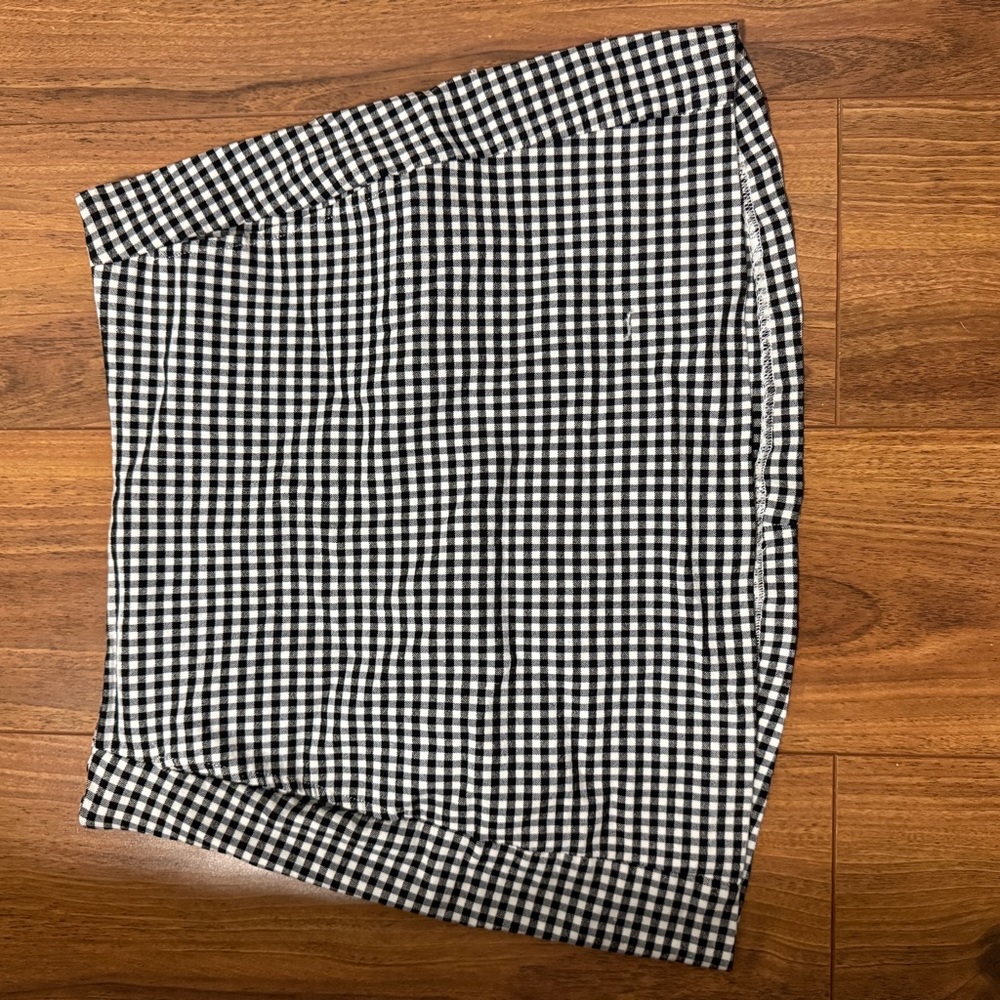 Gingham black / white skirt